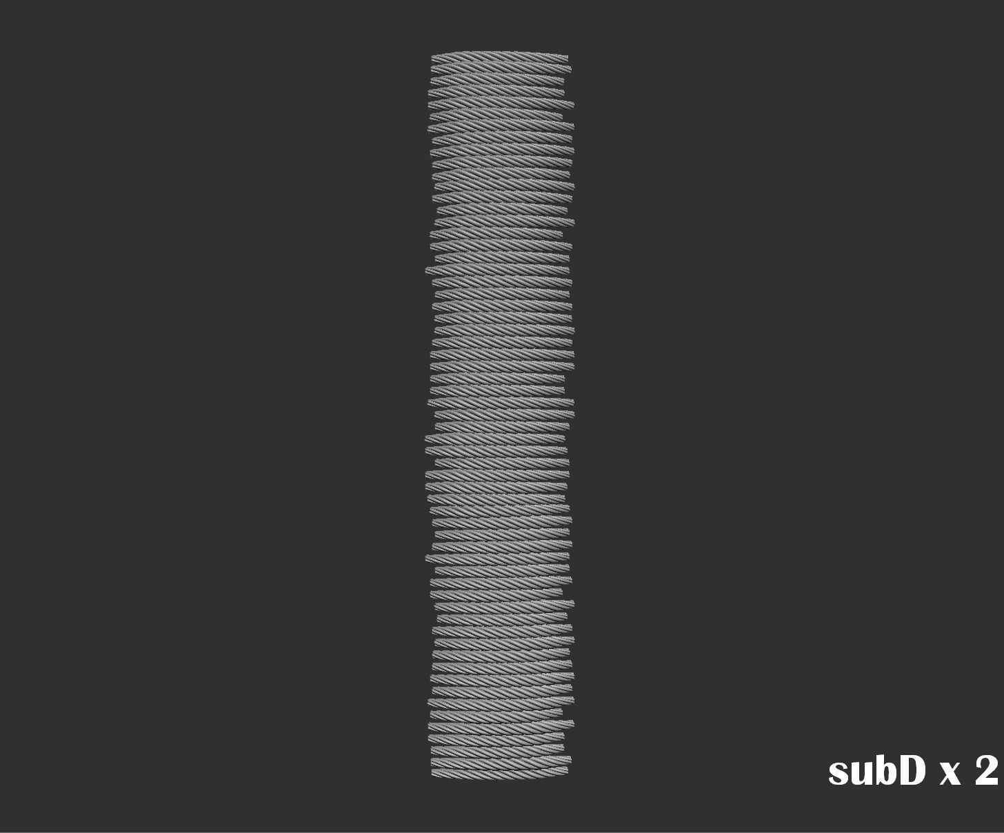 EmbroideryCG Font English03A 3cm  ZBush Tools 3D model_19