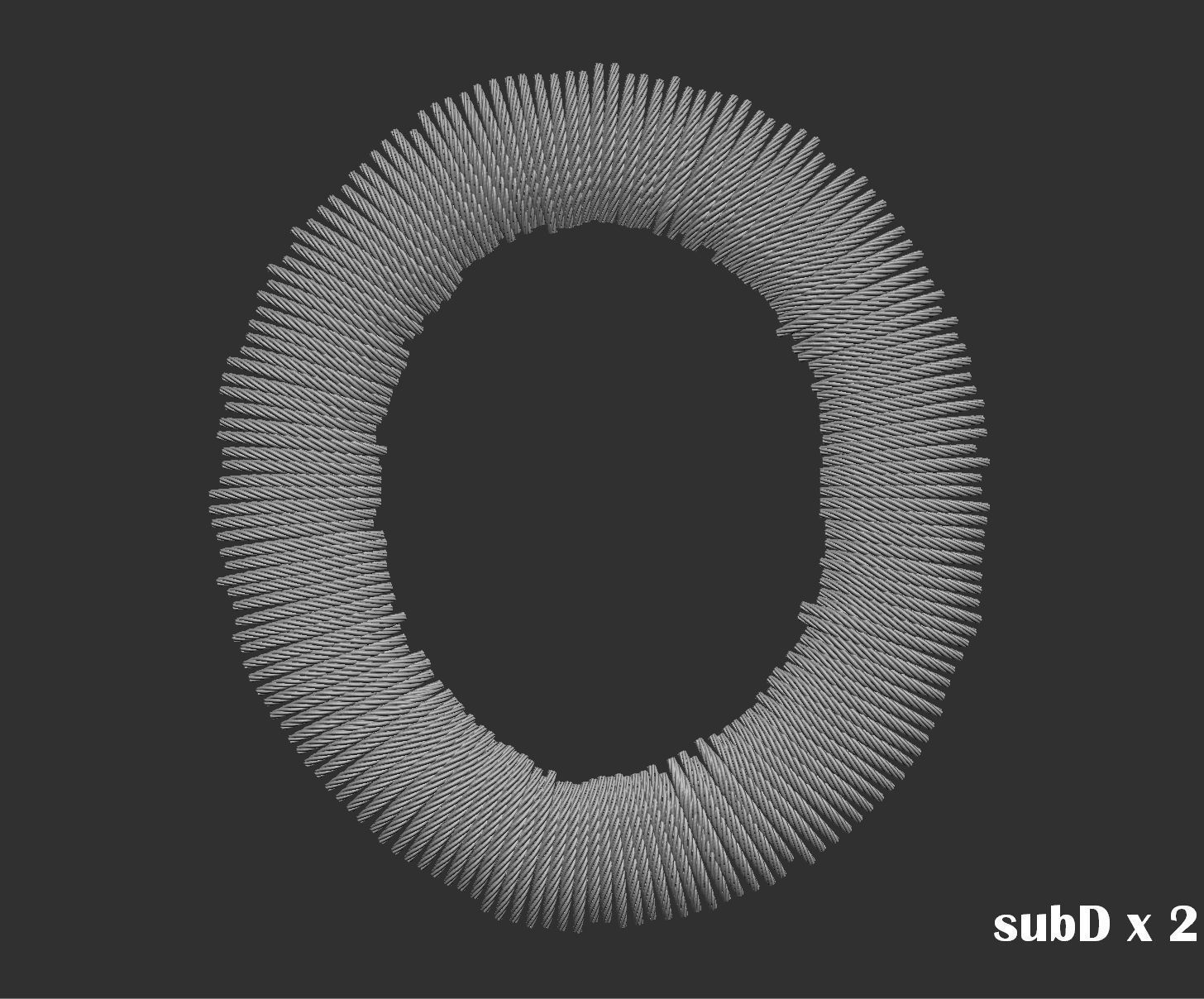 EmbroideryCG Font English03A 3cm  ZBush Tools 3D model_25