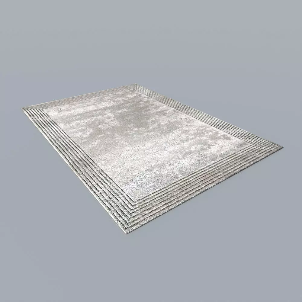 Carpet 7 silver rug Free 3D model_0
