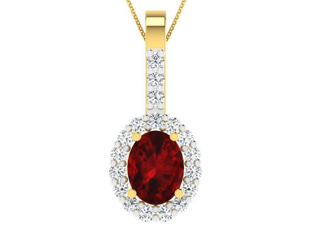 Women pendant 3D print model_6