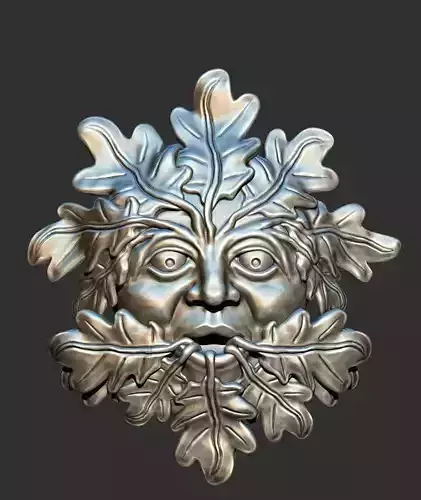 Green Man 3D print model