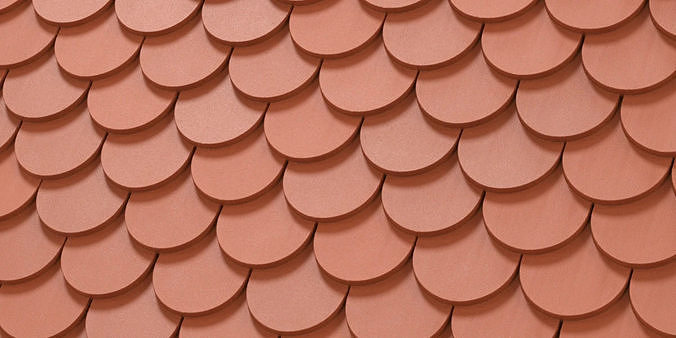 Clay roof textures PBR in 4K Texture