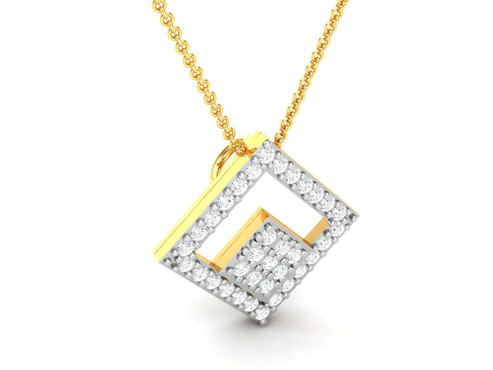 Women pendant 3D print model_2