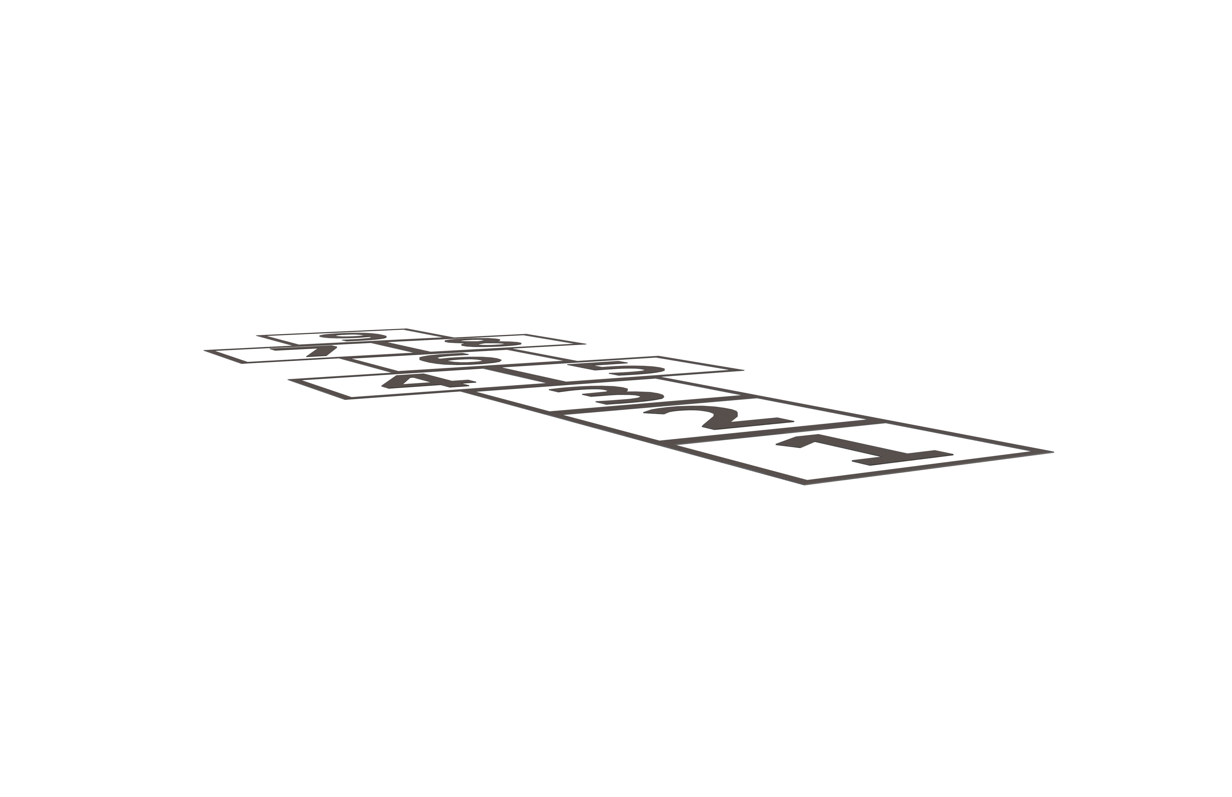 Hopscotch V1 002 Low-poly 3D model_1