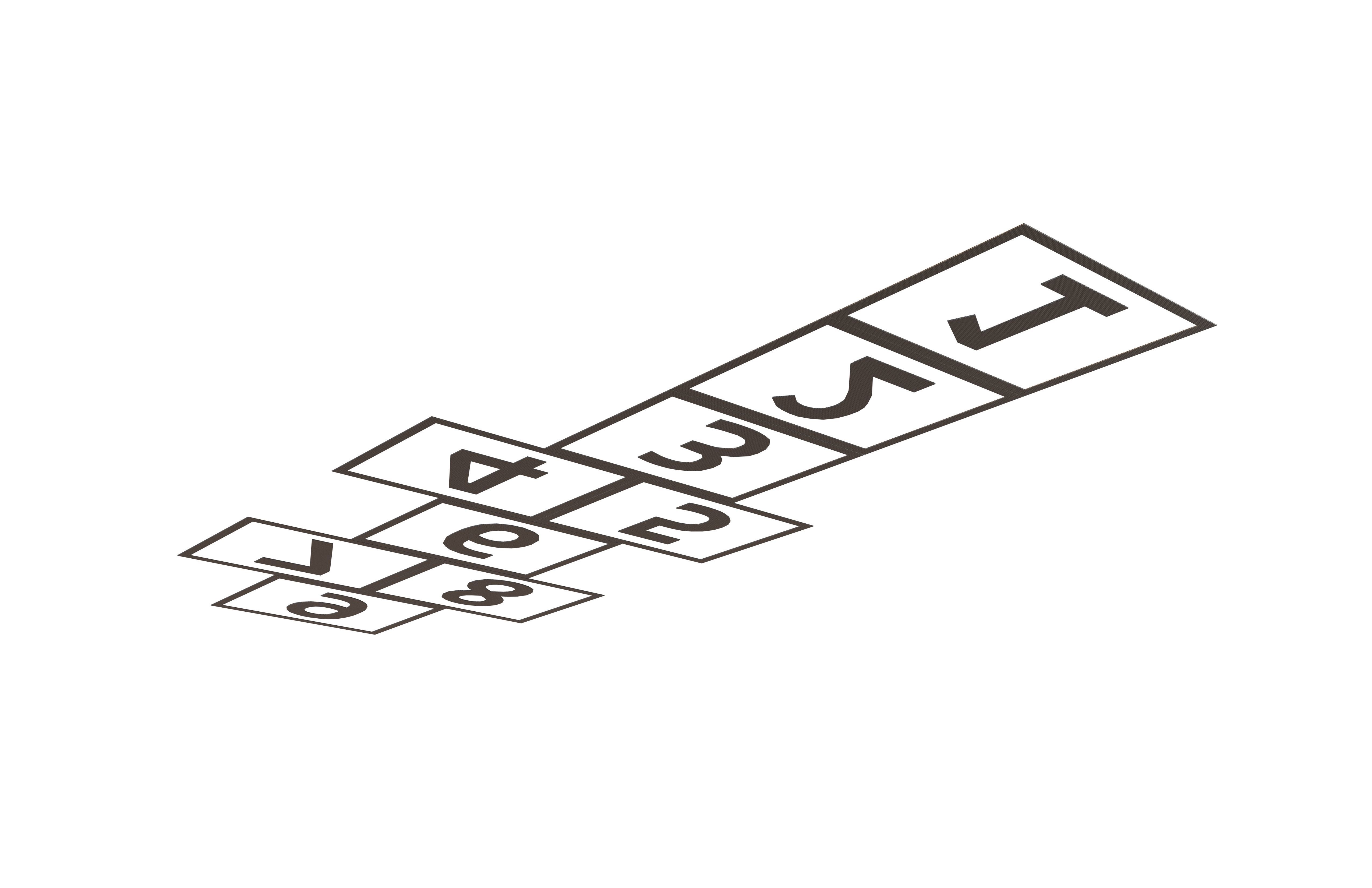 Hopscotch V1 002 Low-poly 3D model_2