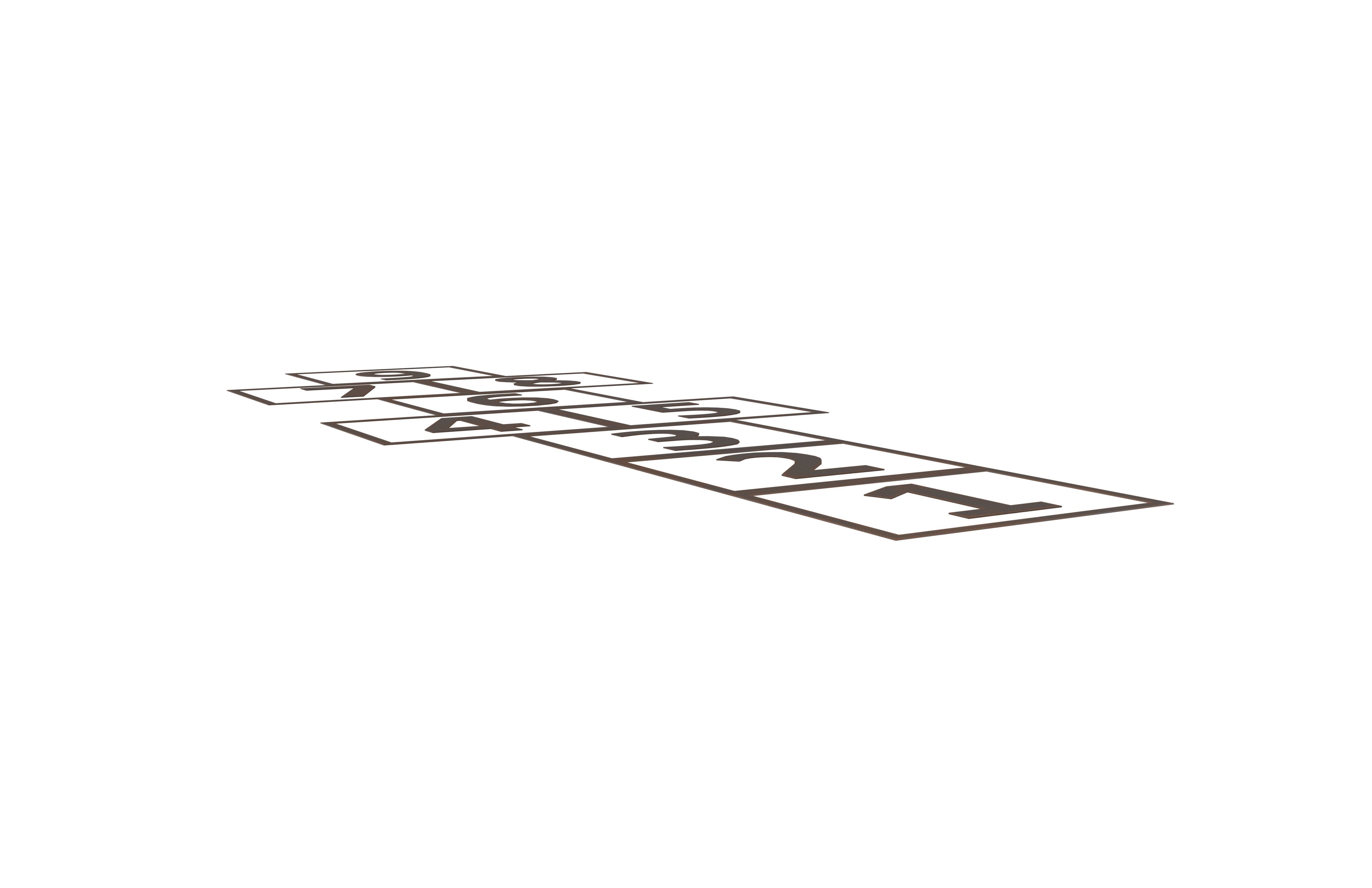 Hopscotch V1 004 Low-poly 3D model_1