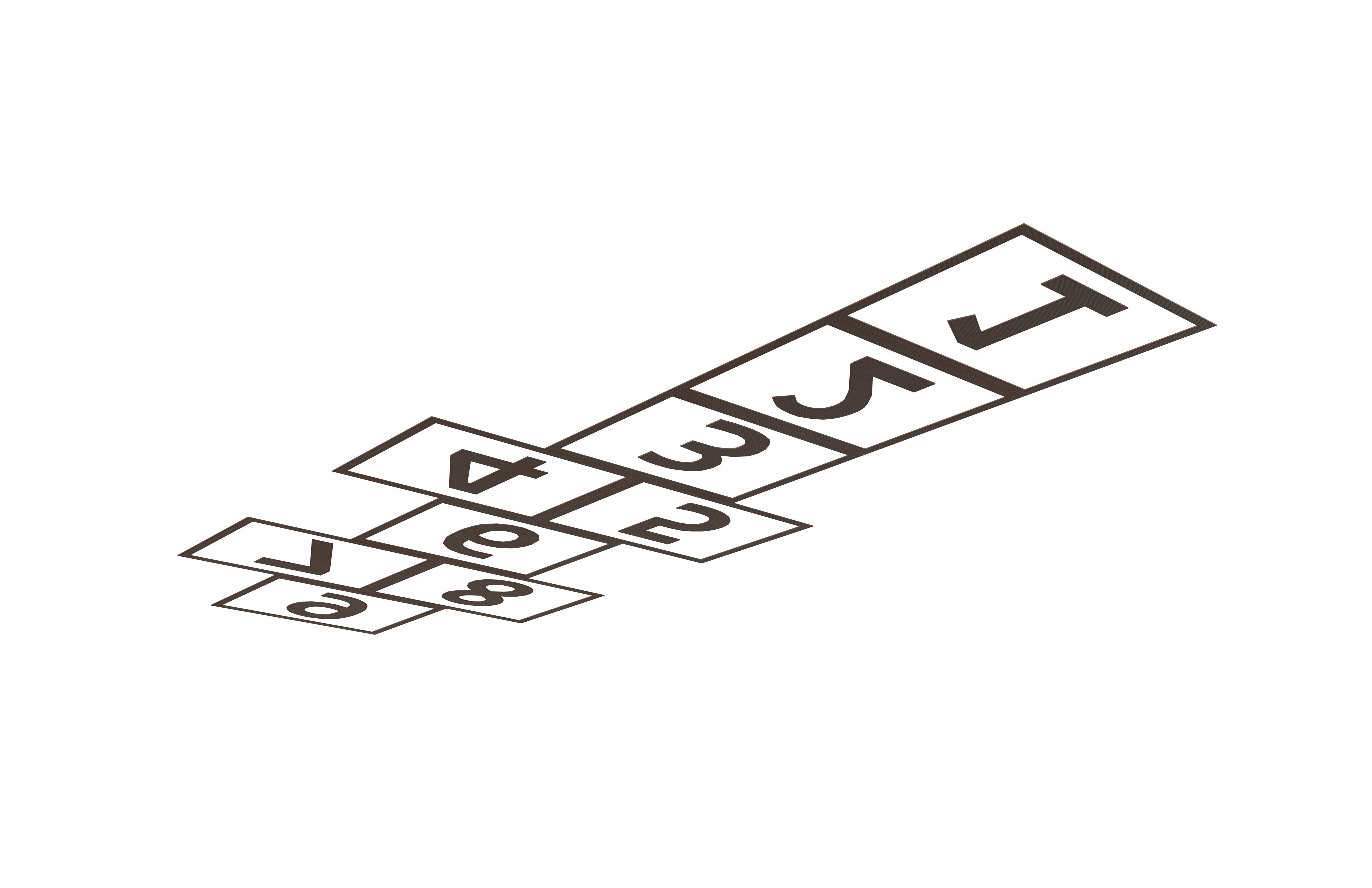 Hopscotch V1 004 Low-poly 3D model_3