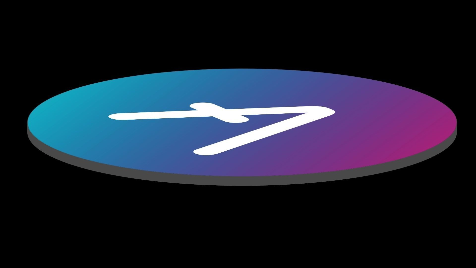 AAVE Btc Bitcoin Crypto Coin Token Blockchain Nft0026 3D model_5