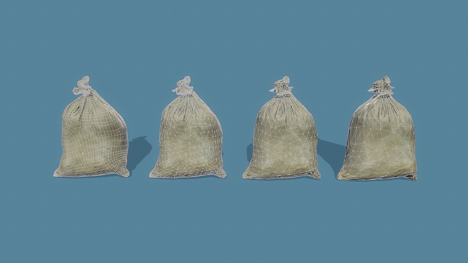 3D Scan Bags Pack - Props Low-poly 3D model_20
