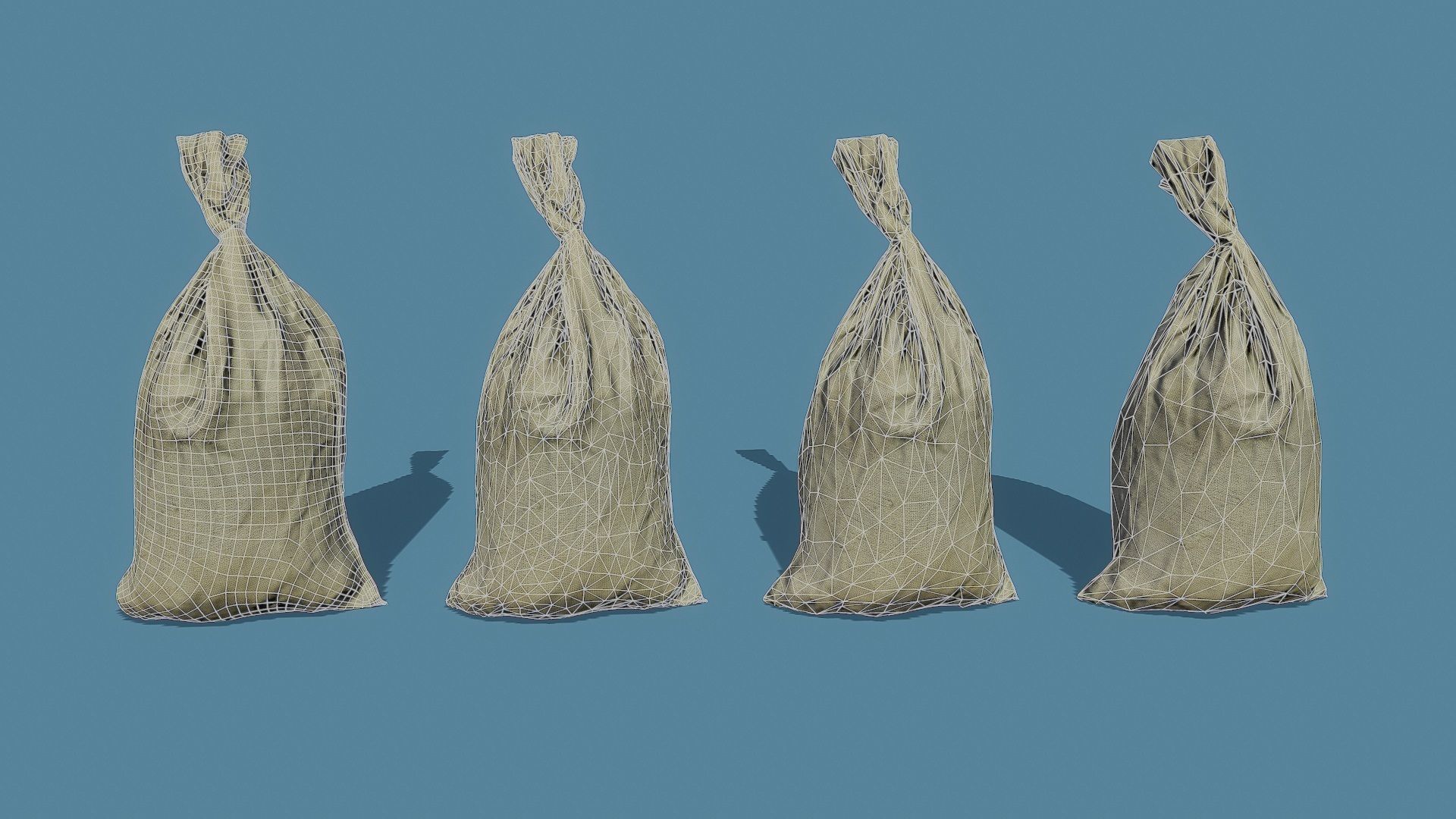 3D Scan Bags Pack - Props Low-poly 3D model_15