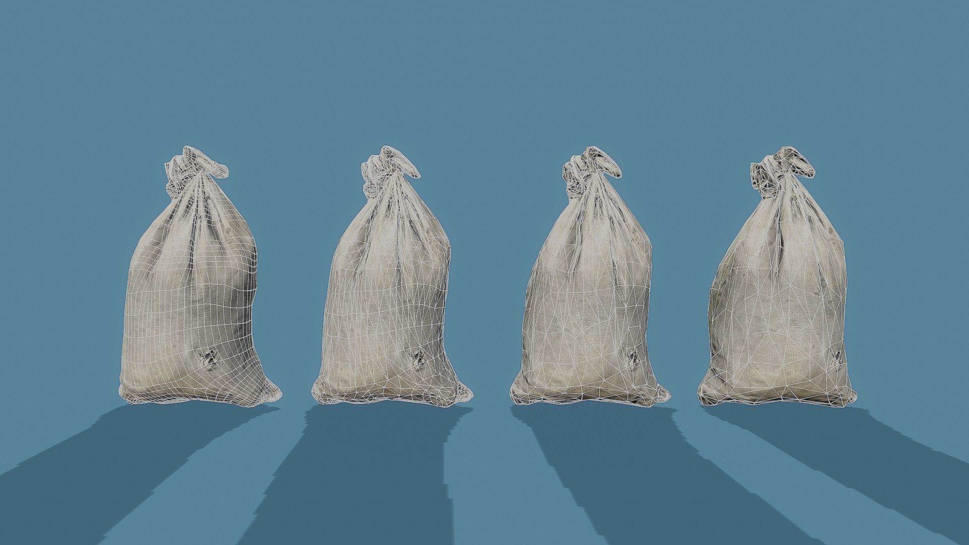 3D Scan Bags Pack - Props Low-poly 3D model_10