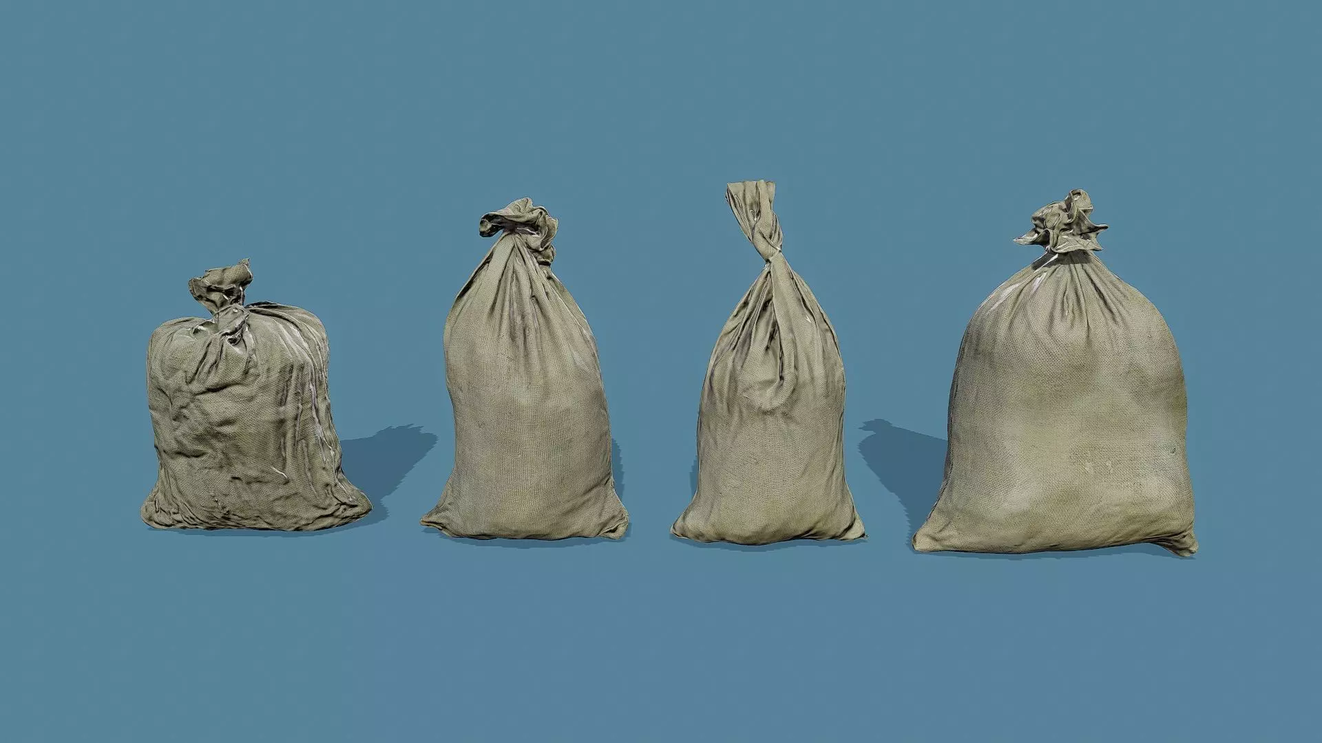 3D Scan Bags Pack - Props Low-poly 3D model_0