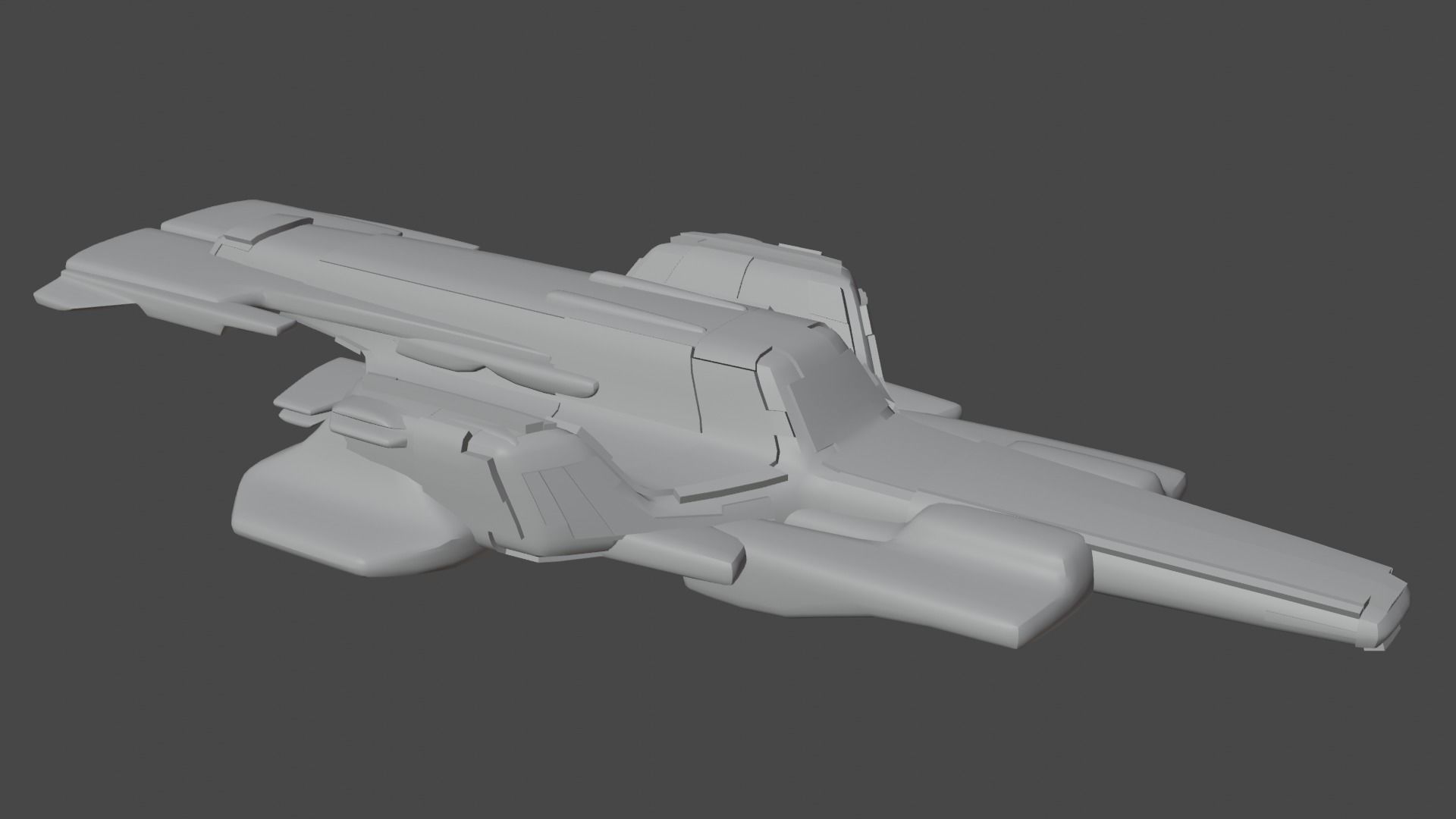 21 spaceship base meshes 3D model_17