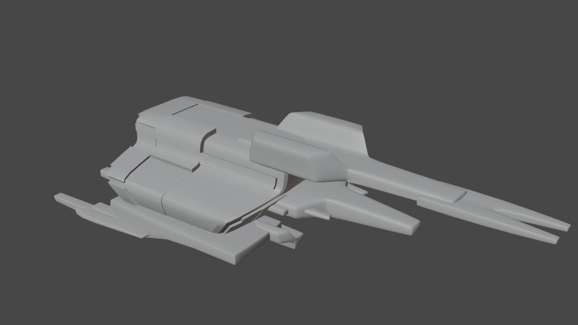 21 spaceship base meshes 3D model_10