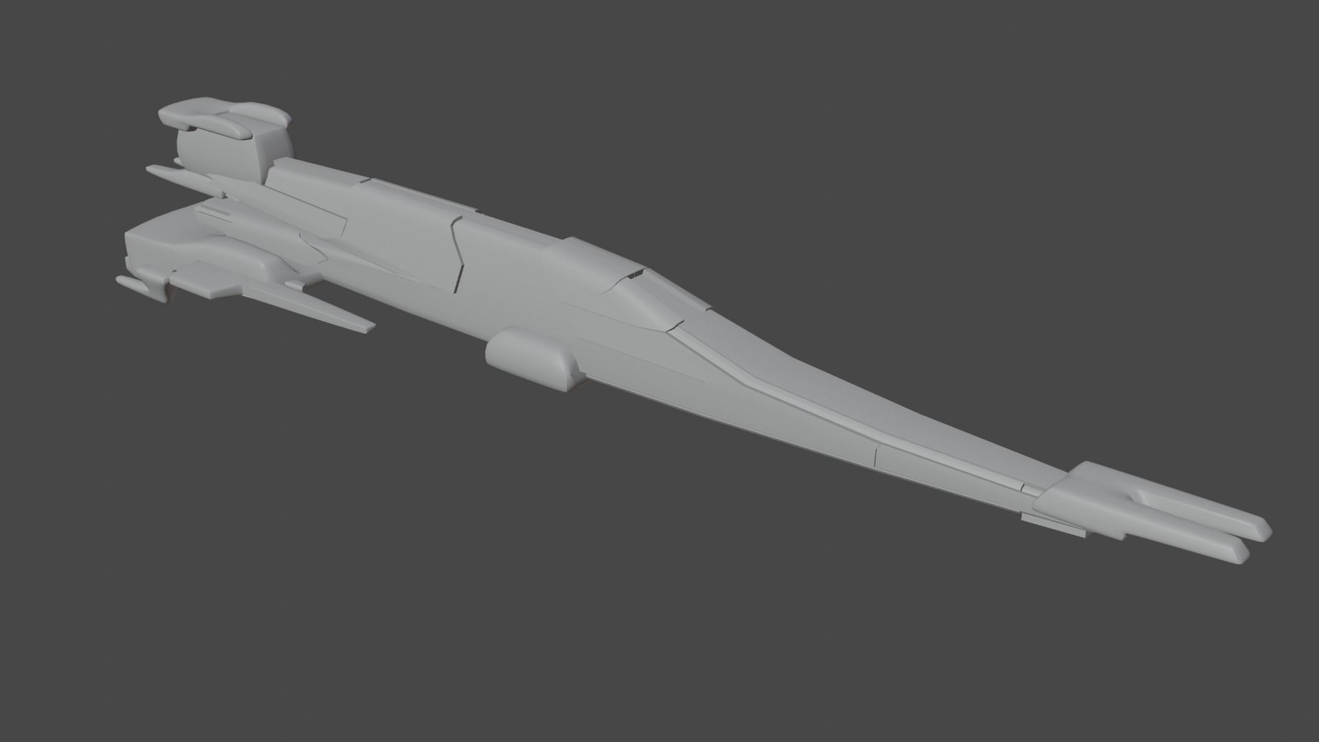 21 spaceship base meshes 3D model_11