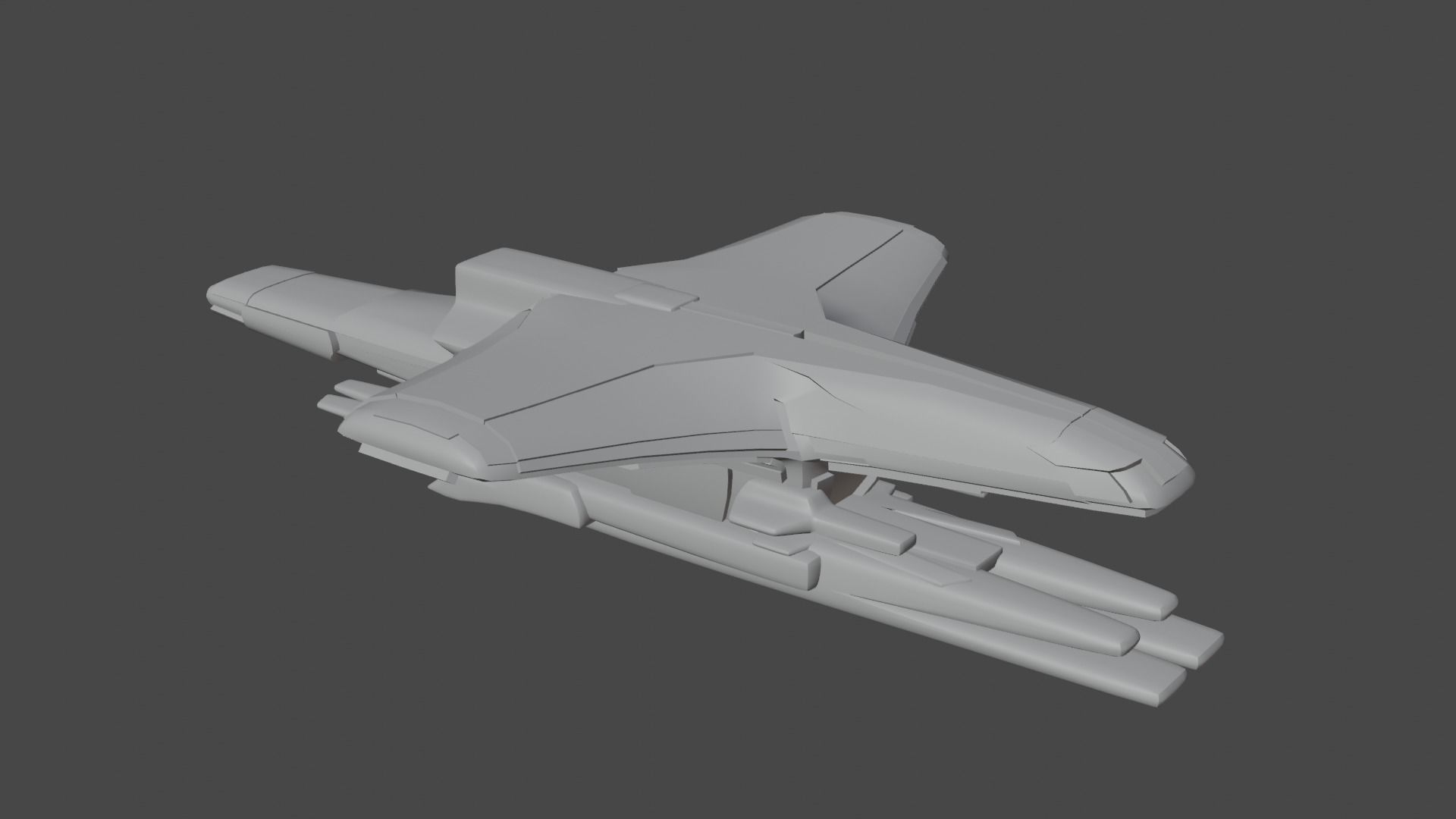 21 spaceship base meshes 3D model_16