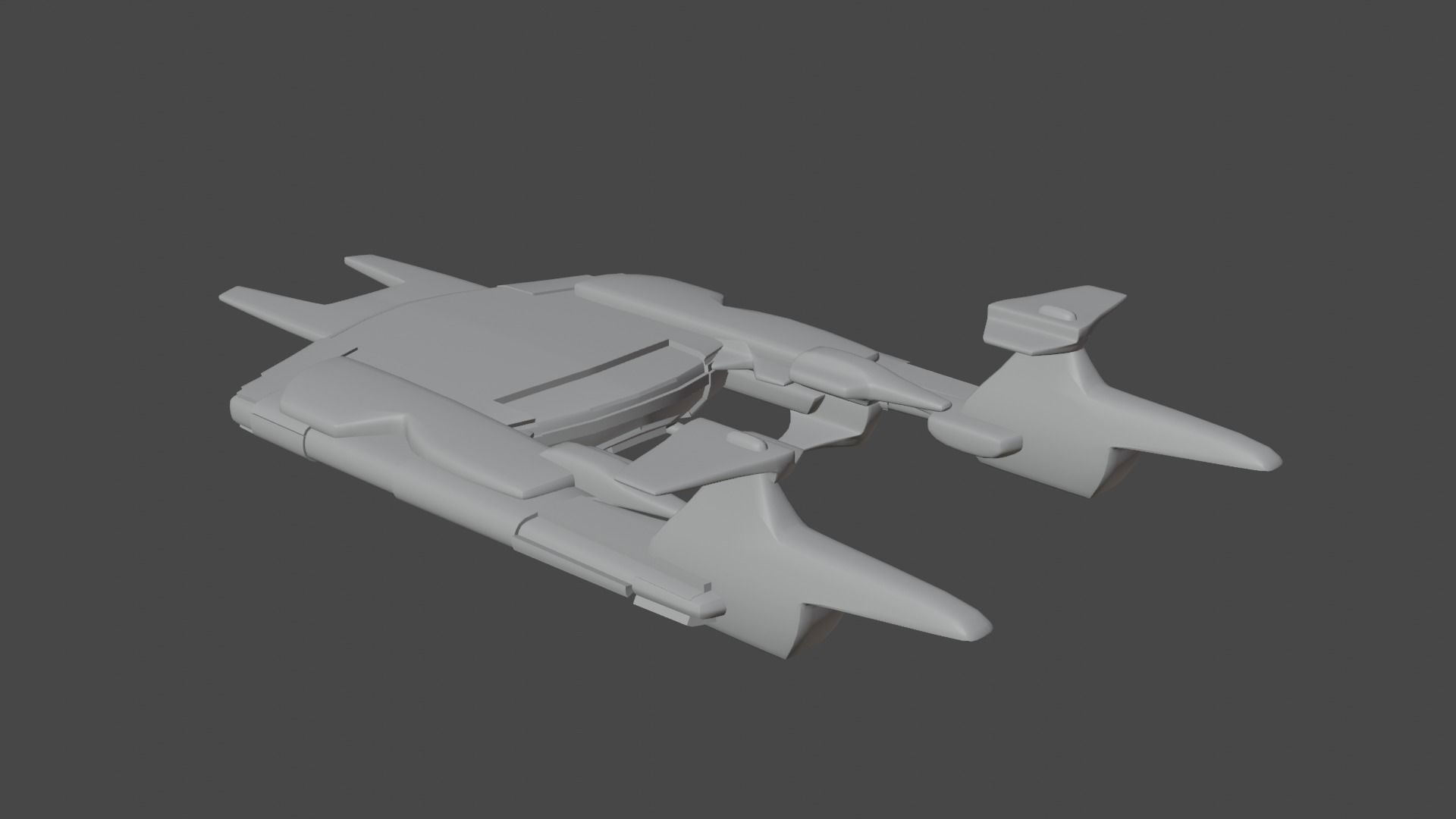 21 spaceship base meshes 3D model_12