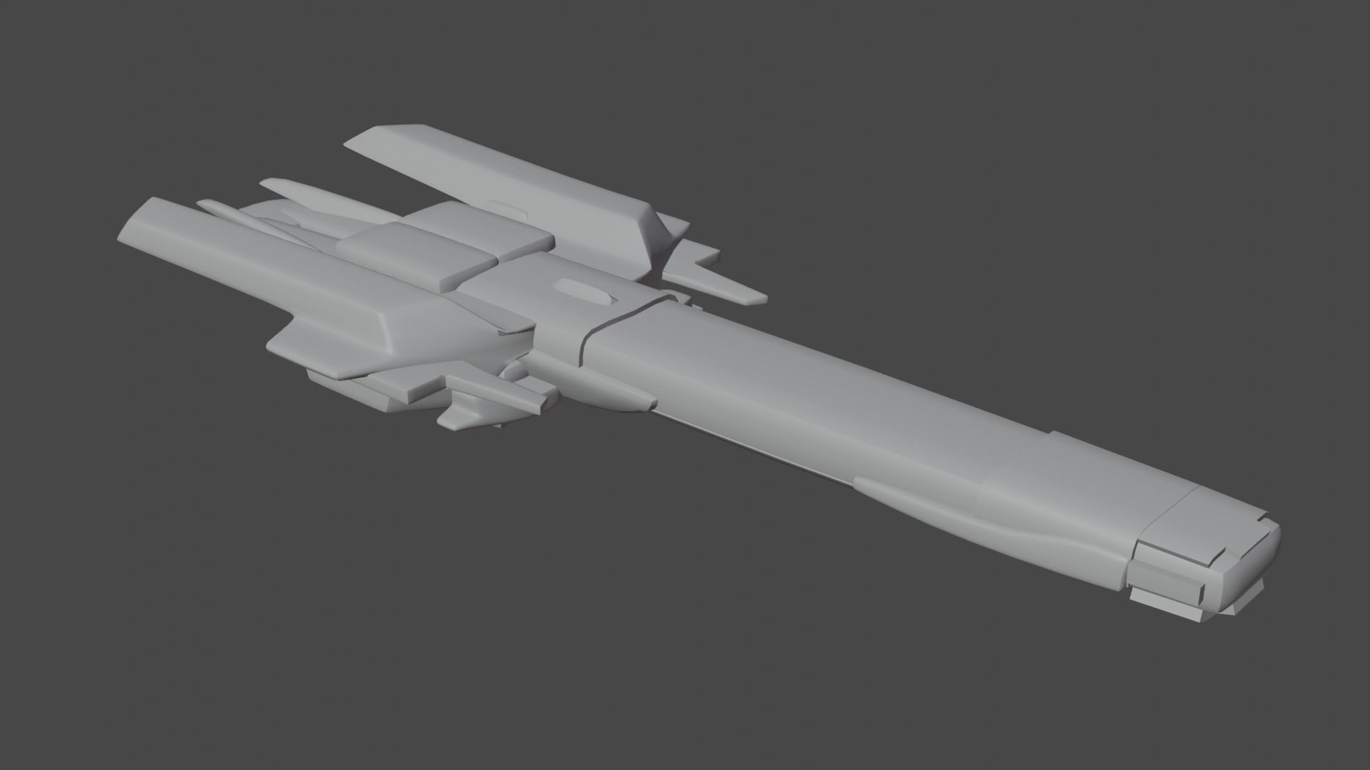 21 spaceship base meshes 3D model_7