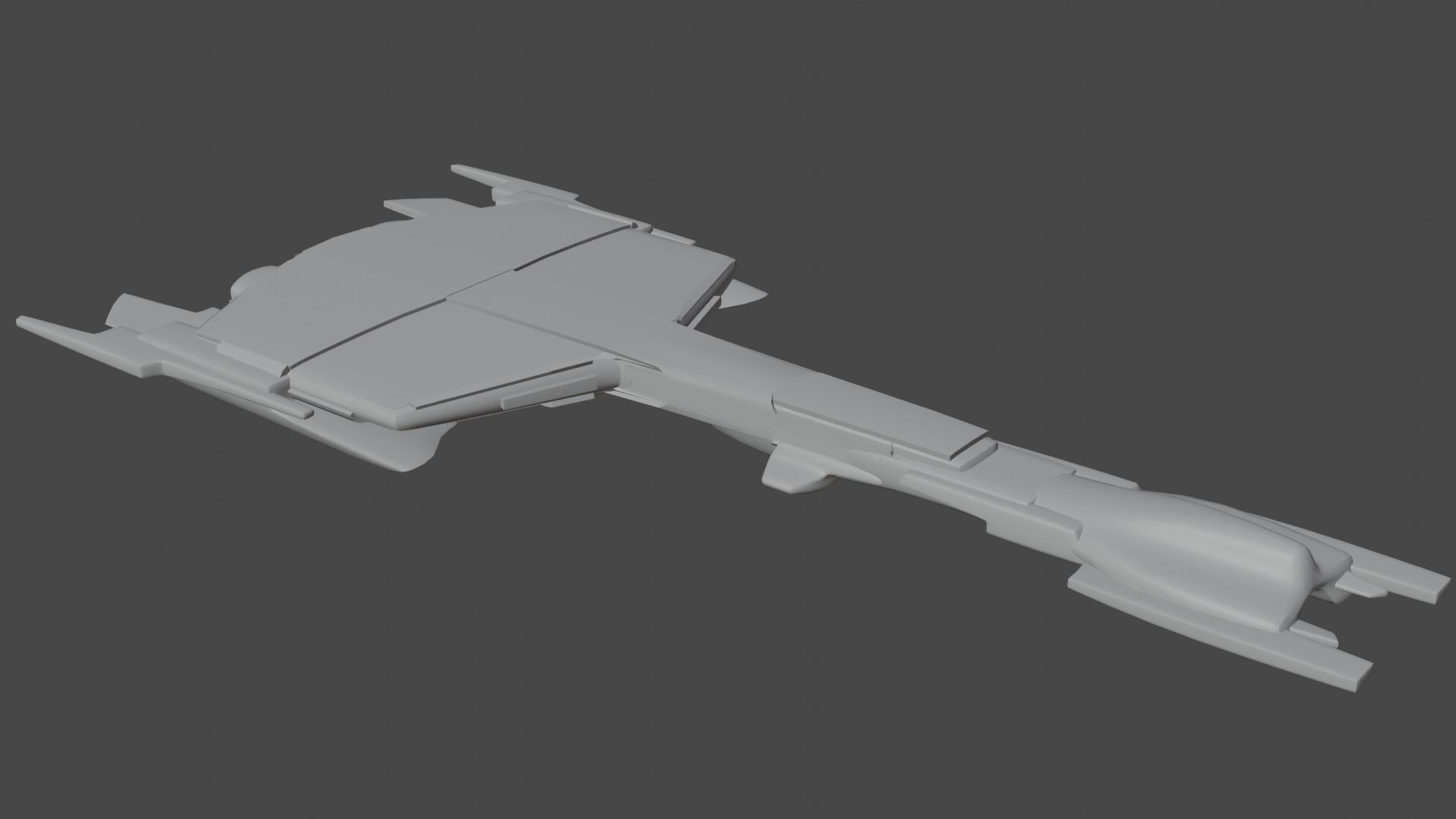 21 spaceship base meshes 3D model_8