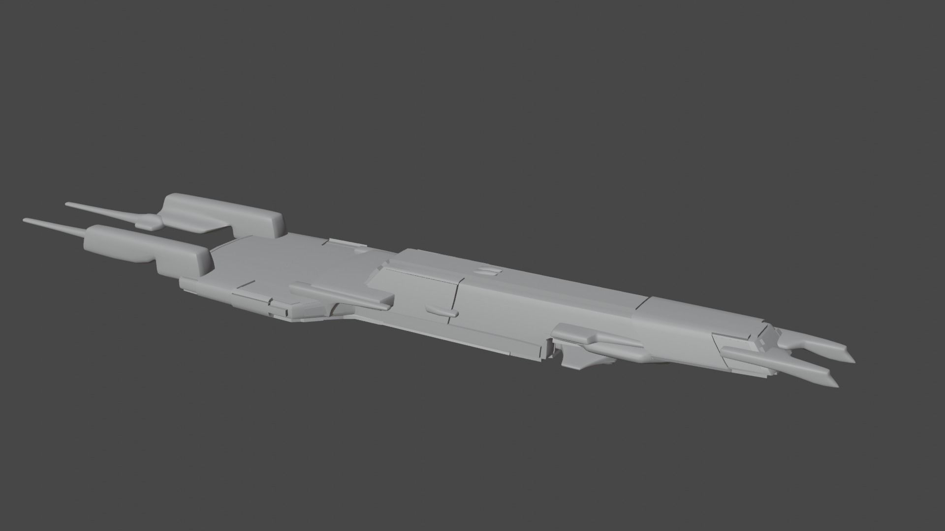 21 spaceship base meshes 3D model_20