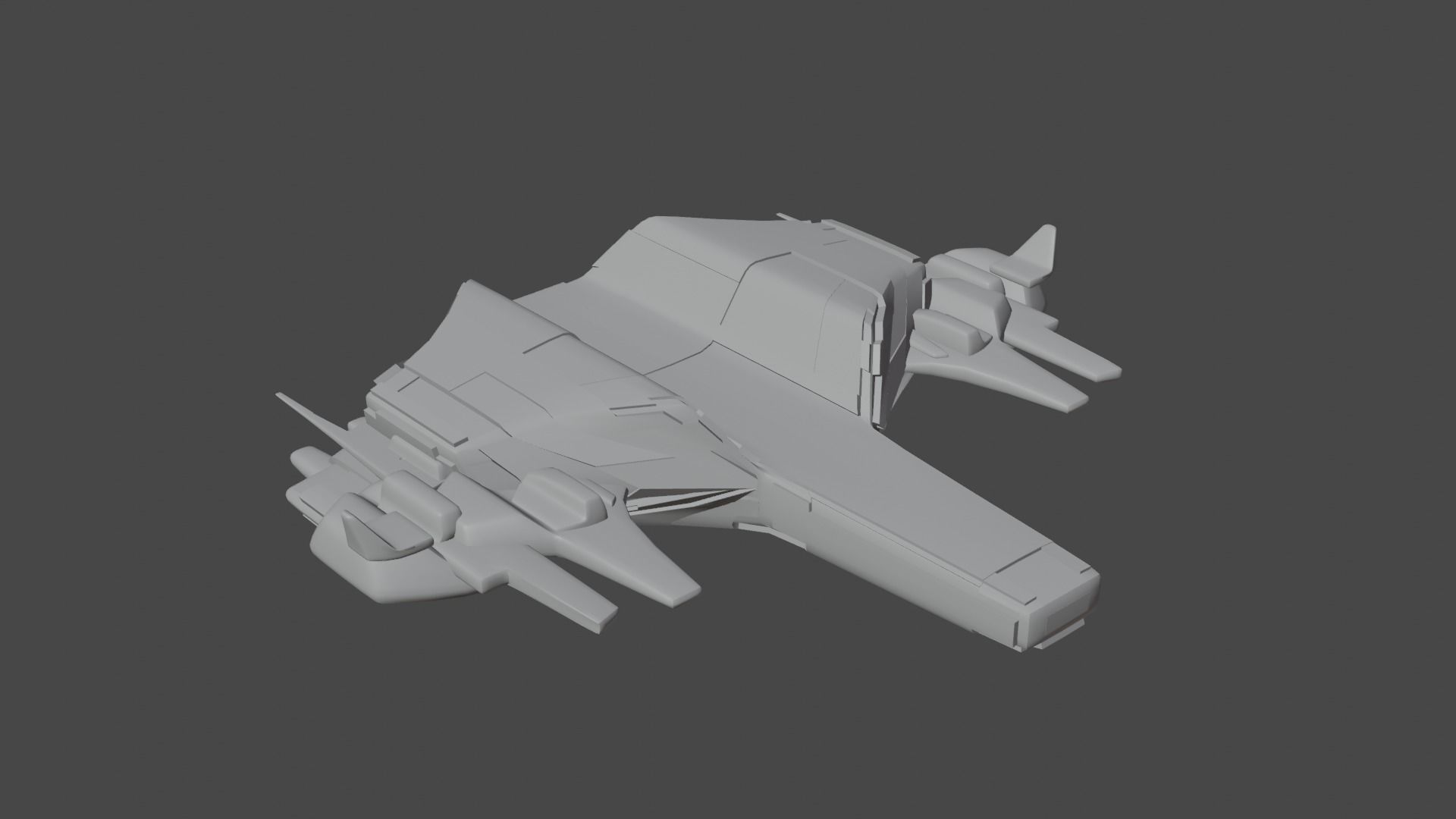 21 spaceship base meshes 3D model_3