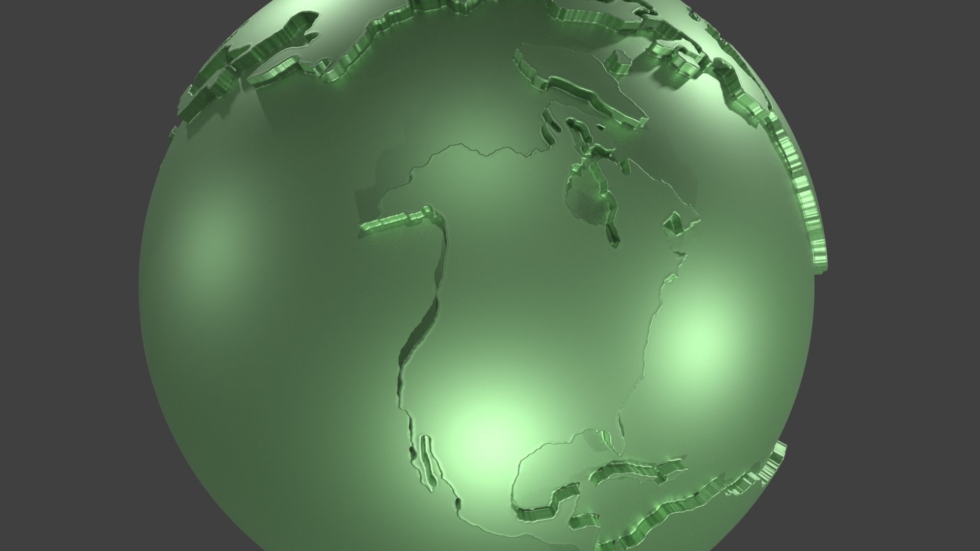 Globe 3D Model Stl 3D print model_6