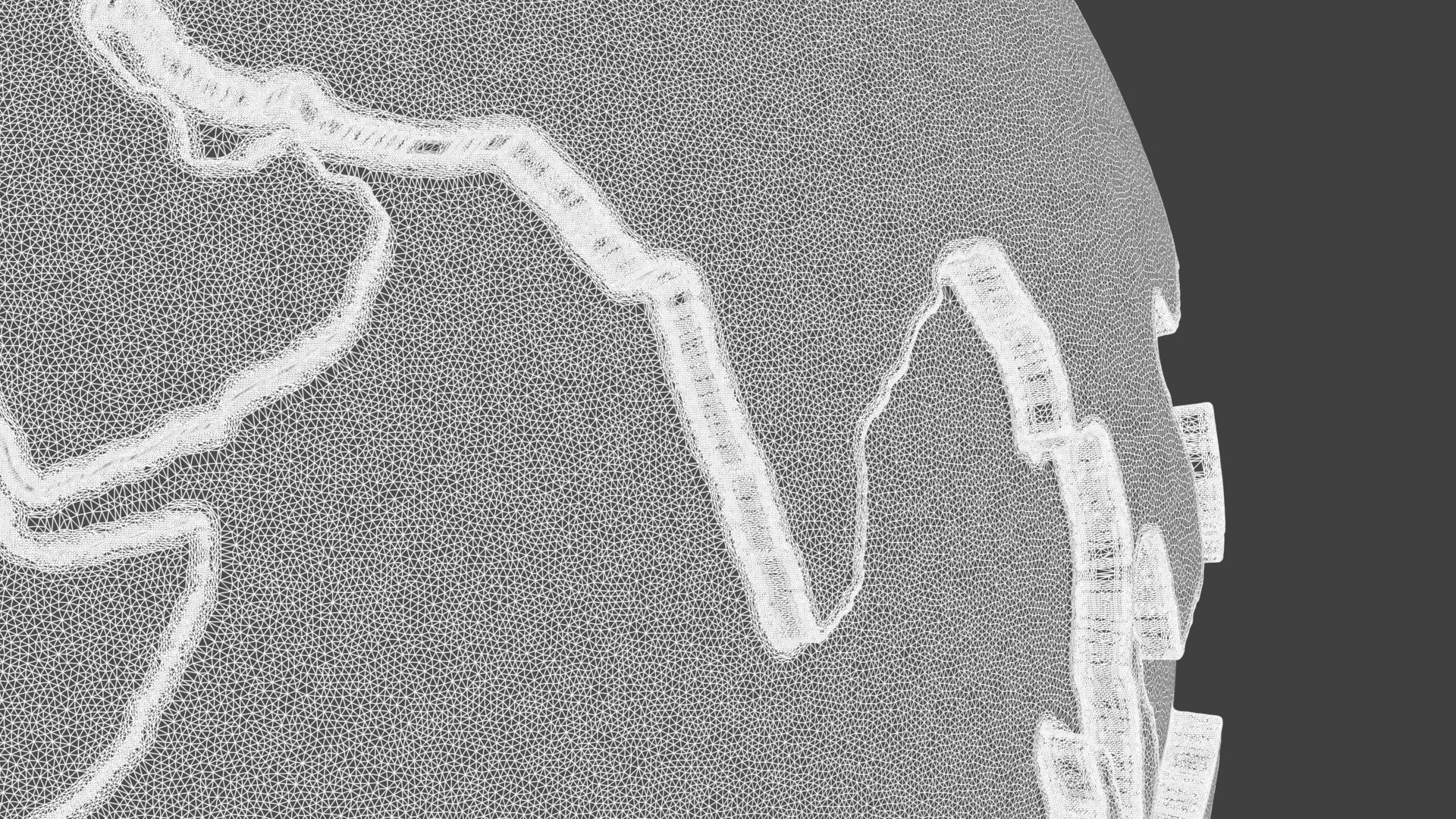 Globe 3D Model Stl 3D print model_8