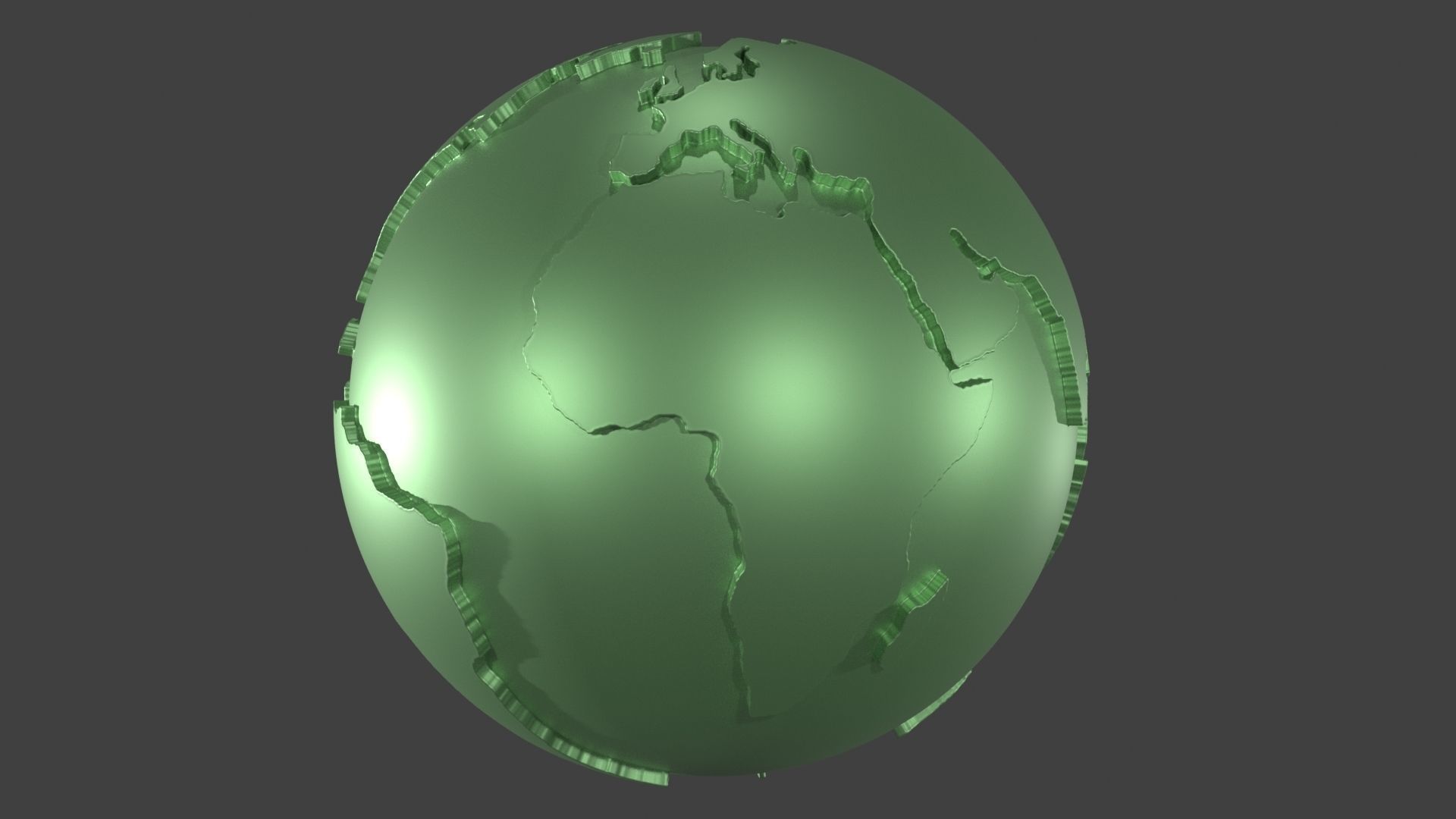 Globe 3D Model Stl 3D print model_3