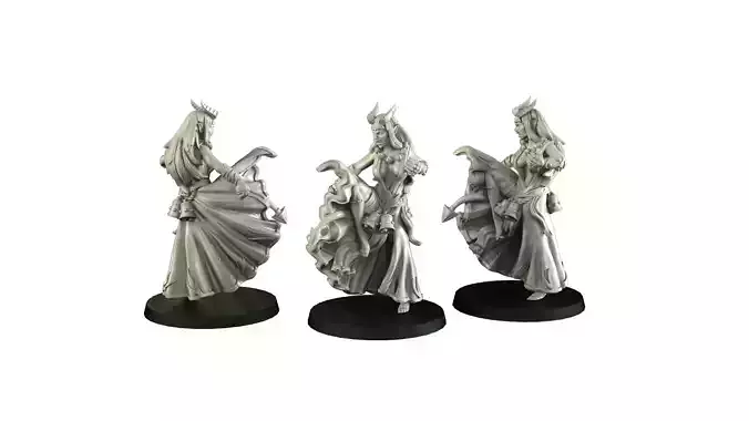 Tiefling Adventurers 3D print model