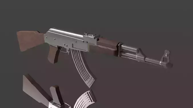 AK47 Rifle 3D model