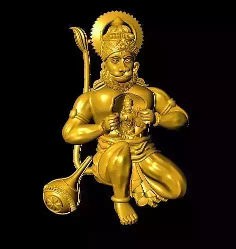 hanuman bhagwan 3D print model