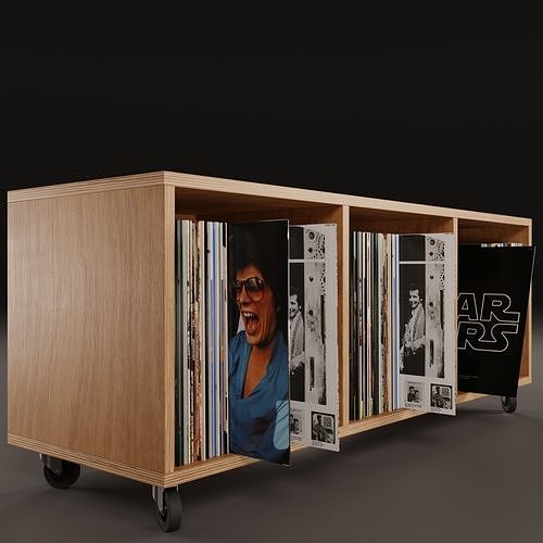 Vinyl Storage No36 3D model 4