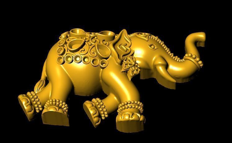 elephant hati  3D print model_1