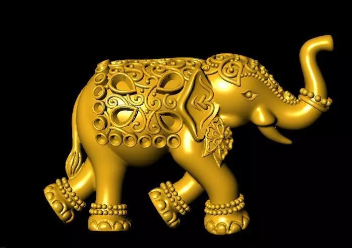 elephant hati  3D print model_0