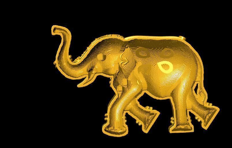 elephant hati  3D print model_2