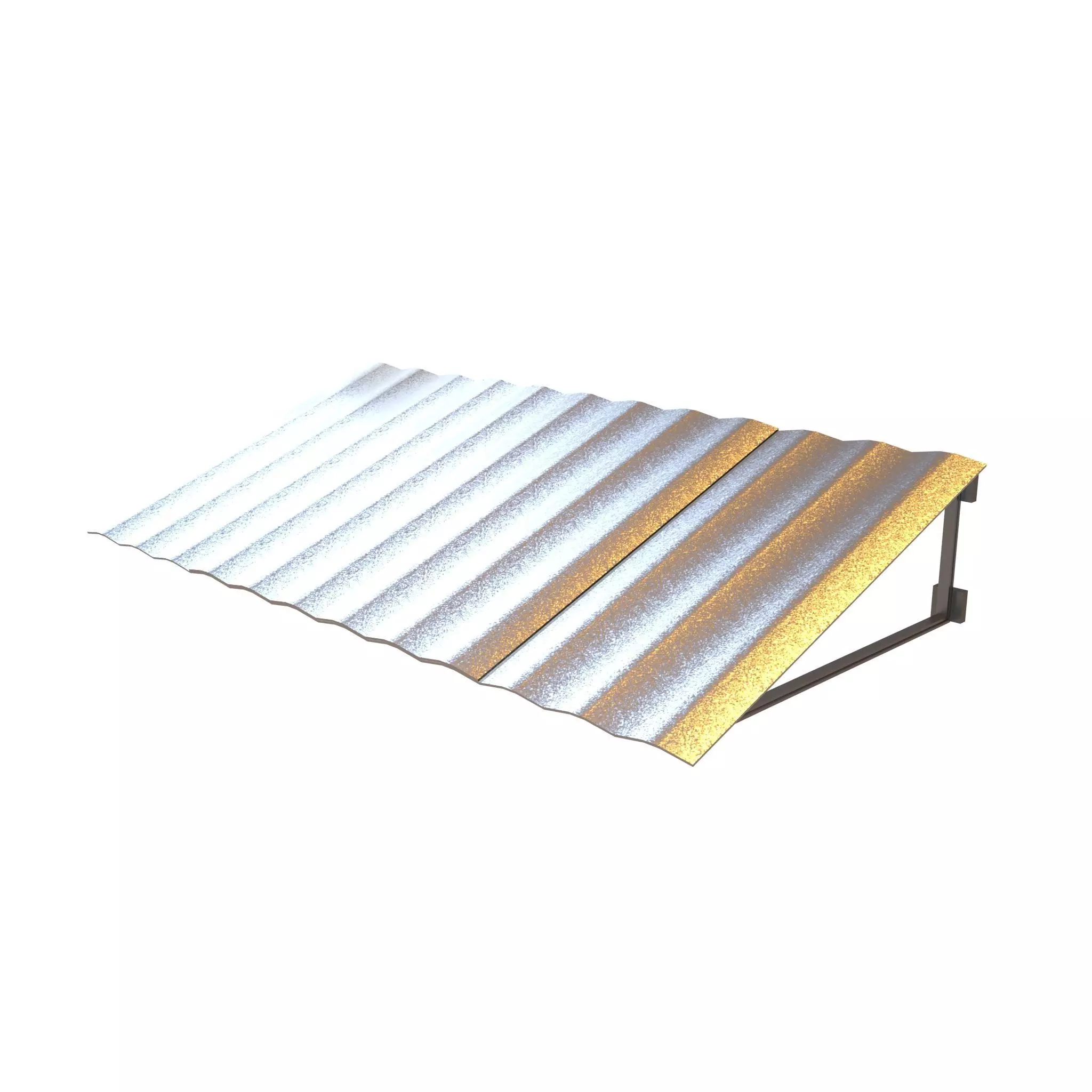 Tin Roof v1 001 Low-poly 3D model_0