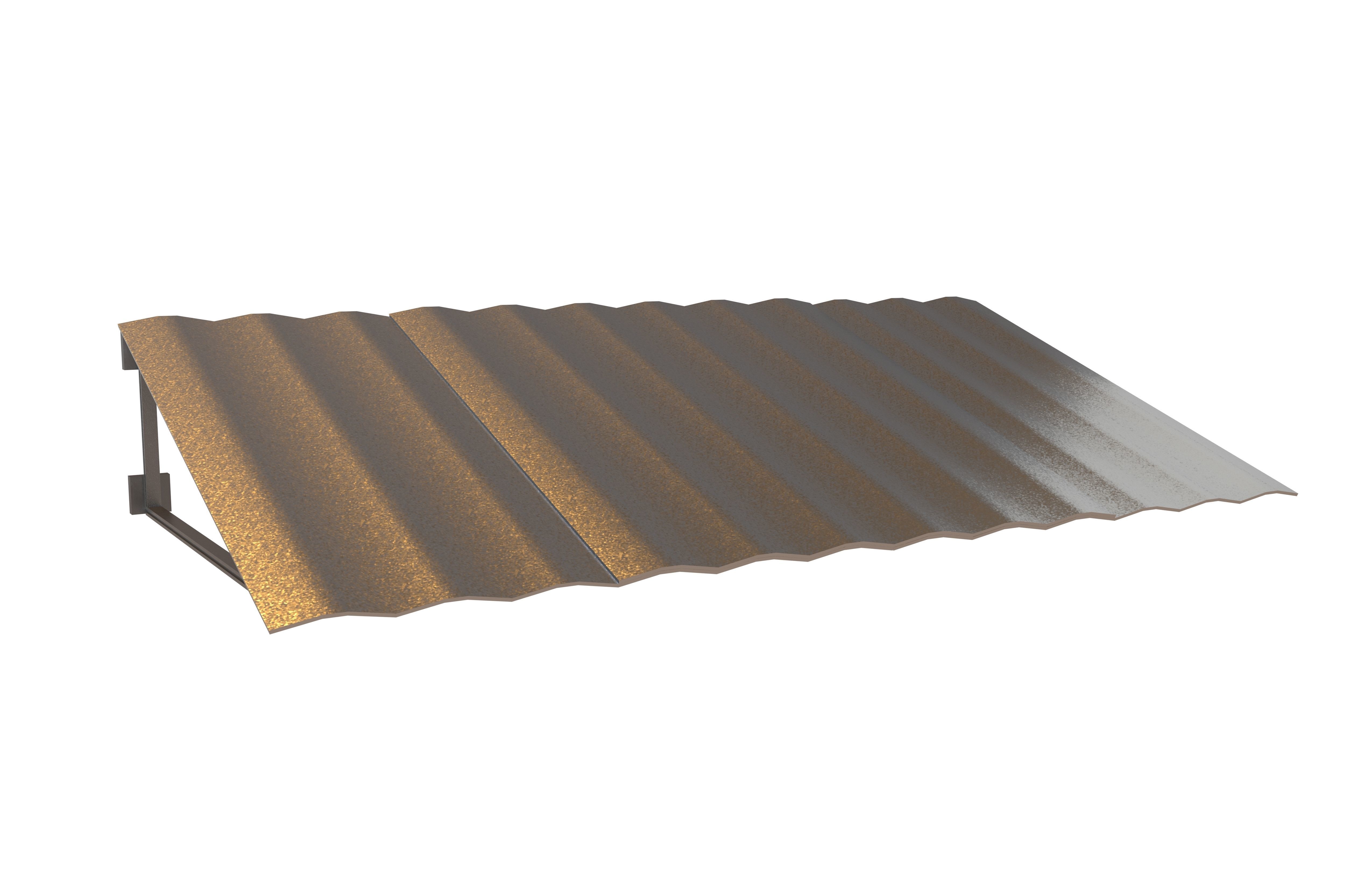 Tin Roof v1 001 Low-poly 3D model_2