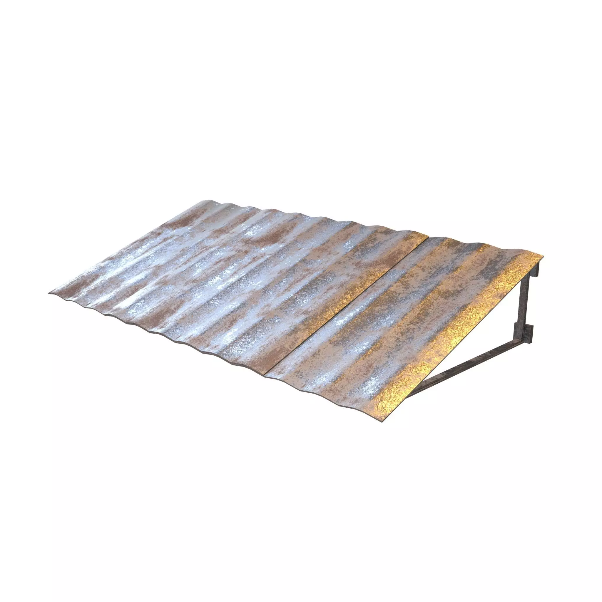 Tin Roof v1 002 Low-poly 3D model_0