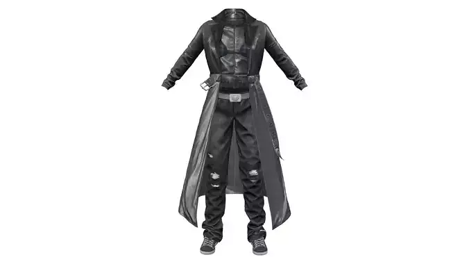 Urban Agent Full Outfit Low-poly 3D model