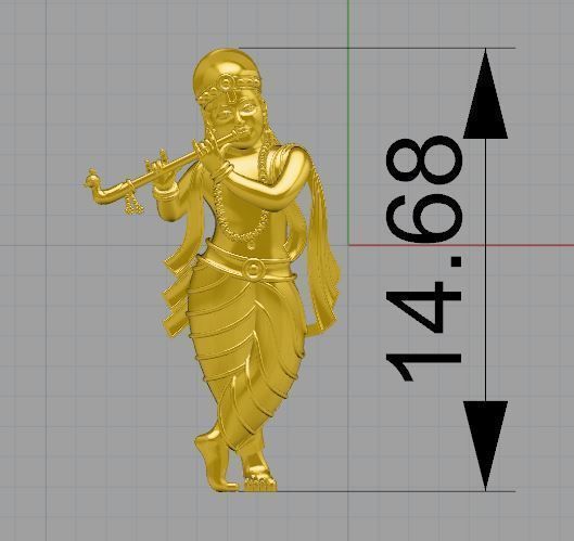 krishna bhagwan 3D print model_1