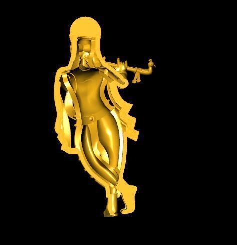 krishna bhagwan 3D print model_3