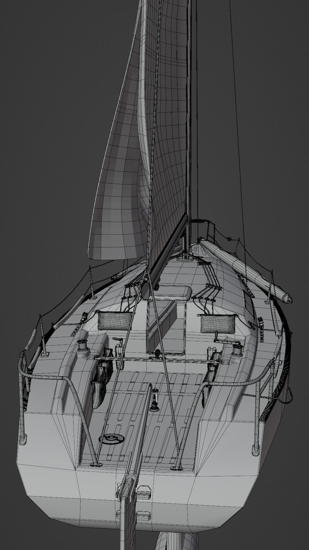 Sailing Yacht - Mumm 36 - Blender OBJ FBX 3D model_13