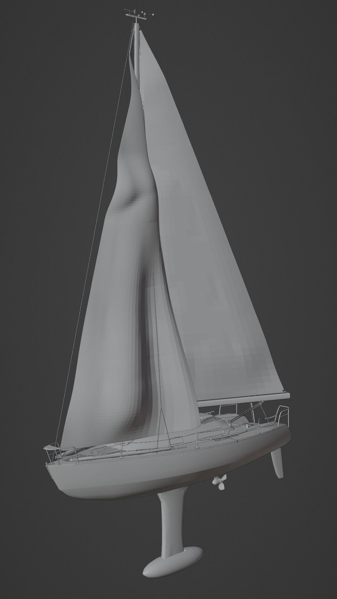 Sailing Yacht - Mumm 36 - Blender OBJ FBX 3D model_9