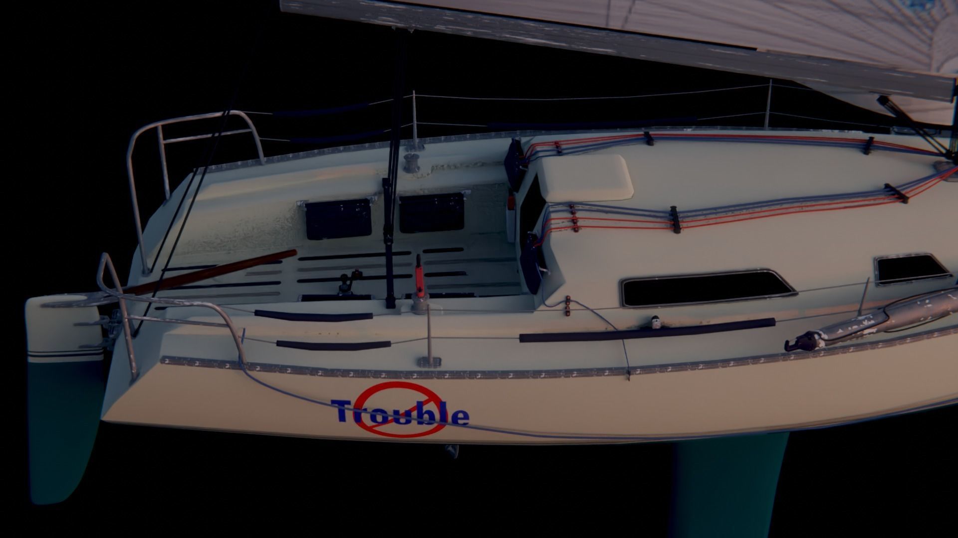 Sailing Yacht - Mumm 36 - Blender OBJ FBX 3D model_5
