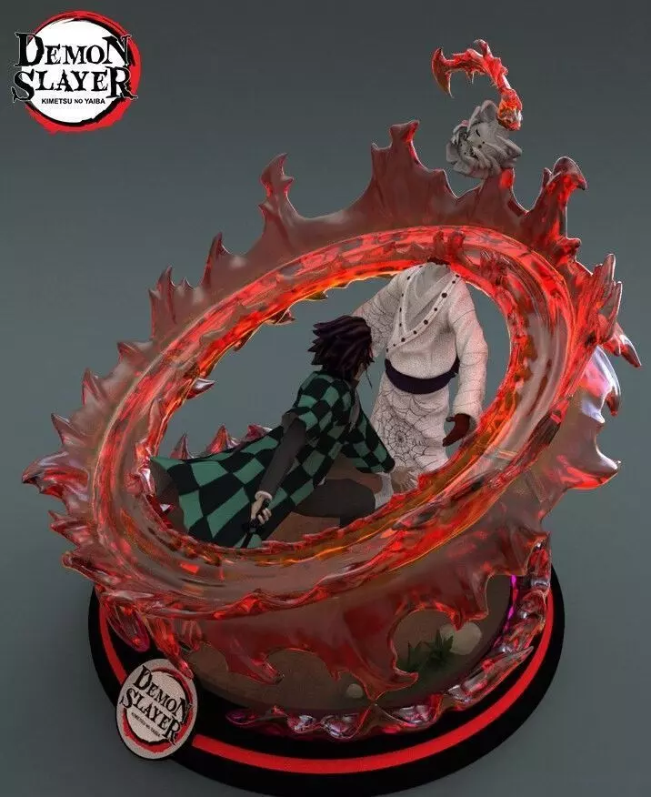 Demon Slayer - Tanjiro Kamado vs Rui 3D print model_0