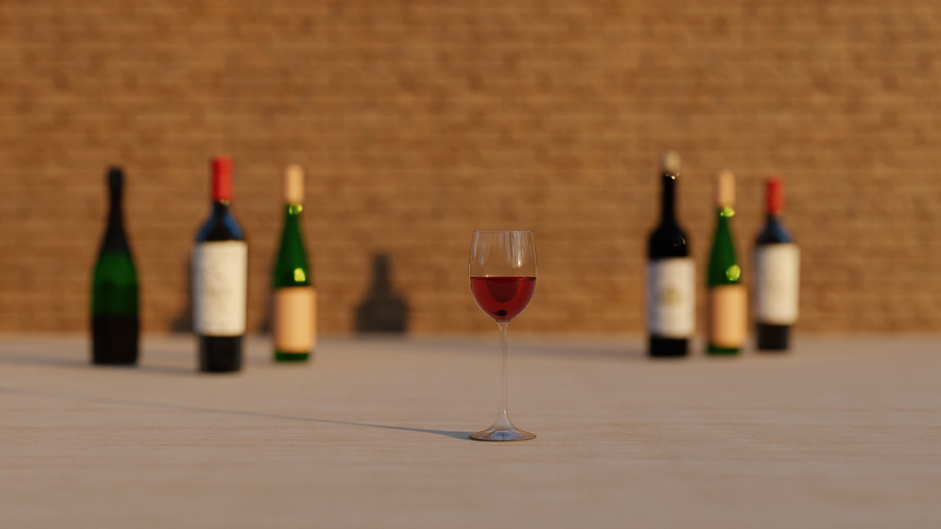 Collection of alcoholic and non alcoholic drinks by Nikdox 3D model_7