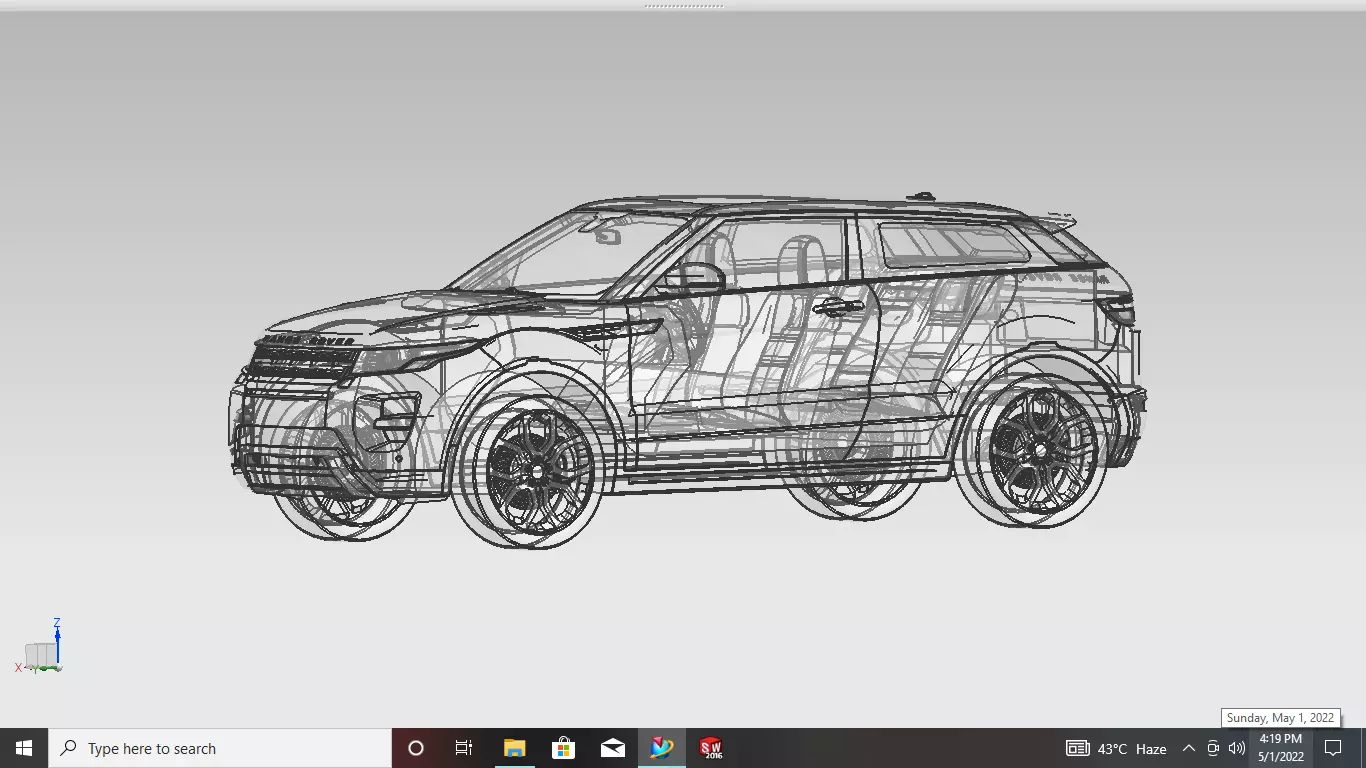 Range Rover Free 3D print model