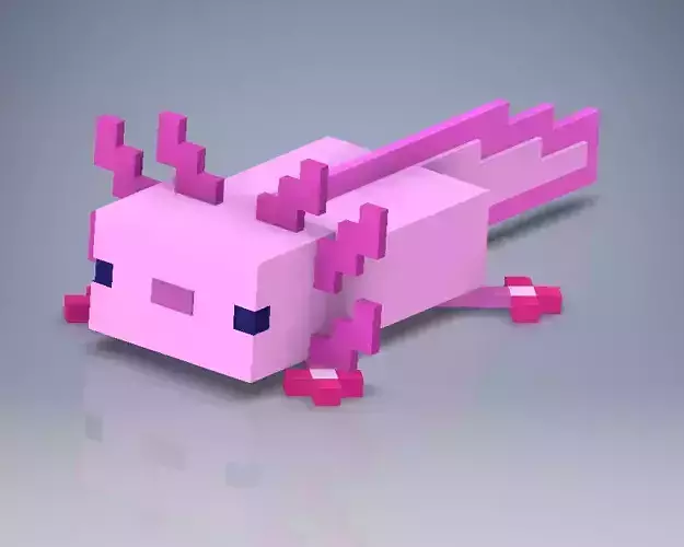 Minecraft Axolotl 3D model