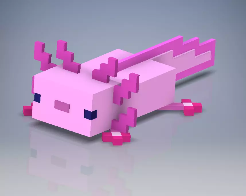 Minecraft Axolotl 3D model_0