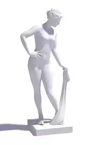 White Woman Statue Sculpture